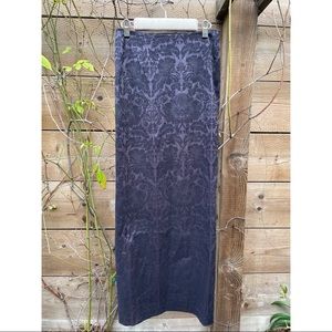 Maison Margiela Black Damask Maxi Skirt W’s Sz 42